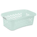 Sterilite HipHold Laundry Basket, 1.5 Bushel Plastic Clothes Hamper, Mint, 18 Pk