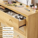 Madia Okak Farmhouse, Credenza con 4 Cassetti, Mobile Contenitore per Soggiorno, Sala da Pranzo, Cucina