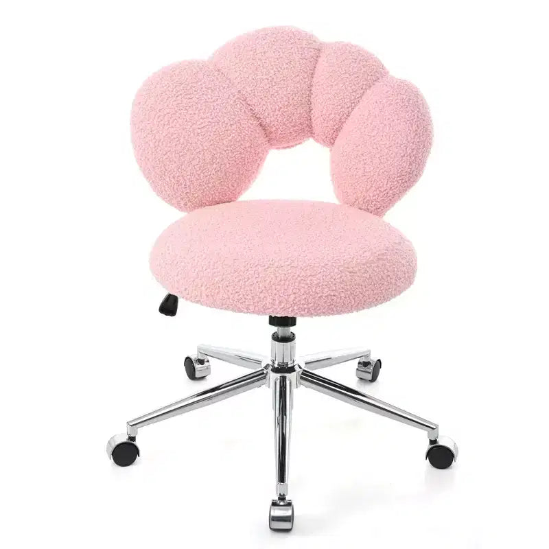 Okak Teddy Sedie da Scrivania per Ufficio, Morbida Sedia Girevole con Altezza Regolabile e Base in Metallo, Sedia Criss Cross per Ufficio, Casa