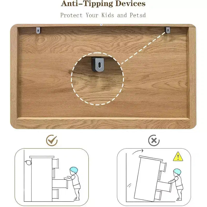 Cassettiera in legno con pannello fluted Waveform e 4 cassetti, comò moderno per camera da letto, soggiorno, cameretta e ingresso