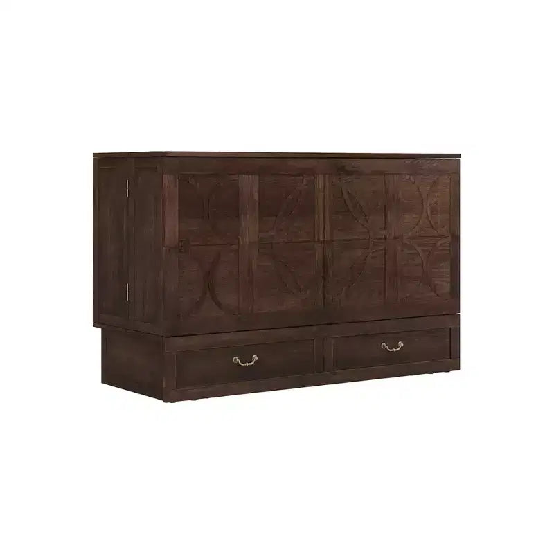 Letto a scomparsa Keloyid Haimyy Queen con struttura in legno massiccio, caricatore integrato e cassetto robusto