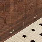Letto a scomparsa Keloyid Haimyy Queen con struttura in legno massiccio, caricatore integrato e cassetto robusto