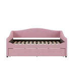 Bellemave Divano Letto Imbottito Una Piazza e Mezza con Letto Estraibile, Struttura in Pile Teddy, Divano Letto Trapuntato con Luci a LED per Camera da Letto, Soggiorno, Ospiti, Rosa