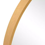 1 pezzo, 30 pollici A x 27 pollici L, specchio da parete nero, in lega di alluminio, con cornice sottile ad angolo retto e arco, da appendere