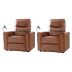 Set reclinabile Flora in vera pelle, 2 pezzi|HULALA HOME