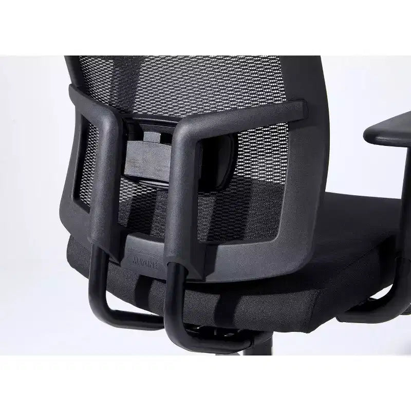 Sedia da ufficio ergonomica moderna Okak con rete, altezza regolabile, sedia girevole con base in metallo, sedia Criss Cross per studio, sala lettura, nera