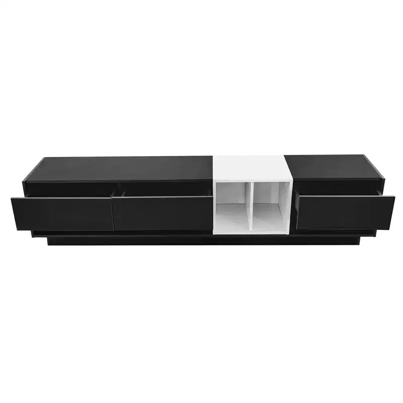 Mobile TV Whisen 80 bicolore con scomparti versatili, console multimediale funzionale