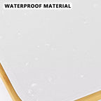 Cesto portabiancheria con ruote e coperchio - Cesto portabiancheria da 100 litri con manico in bambù, ampio organizer per lavanderia SpaceAid per camera da letto, bagno, dormitorio