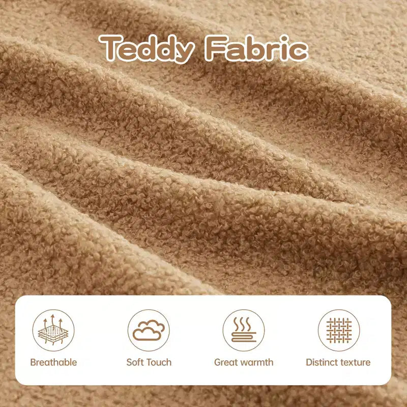 Divano Teddy 135, 4 posti, spugna 32D, senza telaio, soffice, oversize, colore a contrasto, simmetrico, per soggiorno