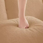 Divano Teddy 135, 4 posti, spugna 32D, senza telaio, soffice, oversize, colore a contrasto, simmetrico, per soggiorno