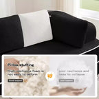 77.2 Divano Teddy, spugna 32D, senza ossatura, due chaise longue, divano letto, colore a contrasto, simmetrico, salotto