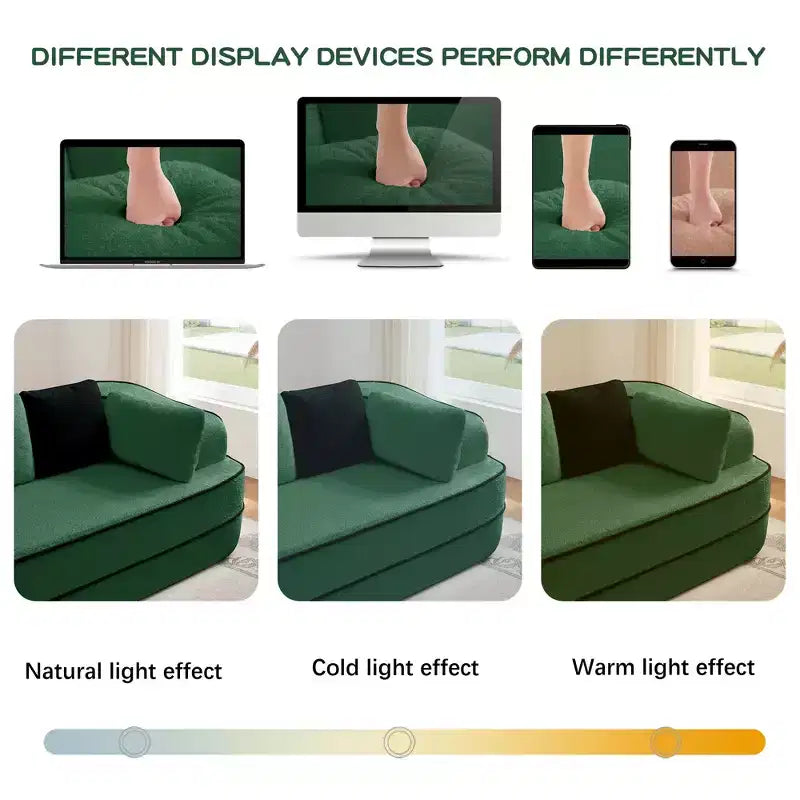 77.2 Divano Teddy, spugna 32D, senza ossatura, due chaise longue, divano letto, colore a contrasto, simmetrico, salotto