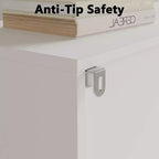 Libreria Alta 180 cm con Armadietto, Scaffale Aperto a 3 Ripiani in Legno con Mensole Regolabili, Grande Scaffale Contenitore Espositivo, Scaffale Verticale per Casa