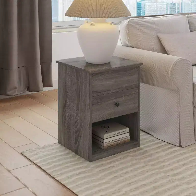 Tavolino da salotto con piano sollevabile HOMLUX, comodino, tavolino da caffè piccolo con vano portaoggetti a ripiani
