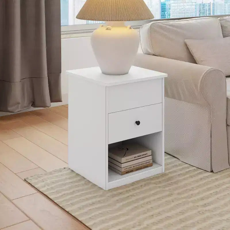 Tavolino da salotto con piano sollevabile HOMLUX, comodino, tavolino da caffè piccolo con vano portaoggetti a ripiani