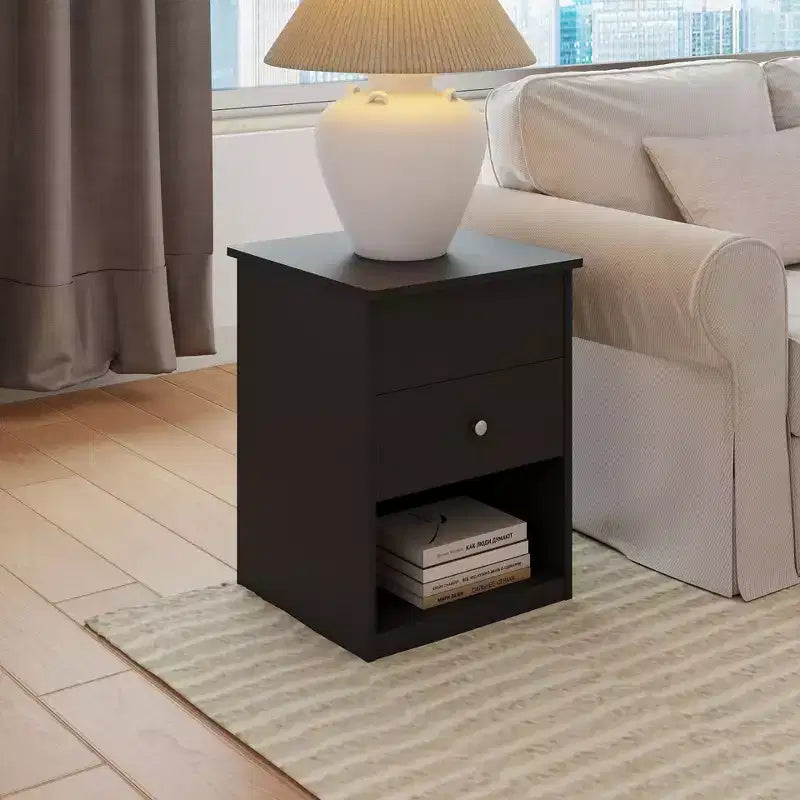 Tavolino da salotto con piano sollevabile HOMLUX, comodino, tavolino da caffè piccolo con vano portaoggetti a ripiani