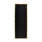 Okak 77*27.5IN Specchio Rettangolare a Figura Intera con Cornice in Acciaio Inox, Specchio da Terra con Fori per Appenderlo, Specchio da Parete per Soggiorno, Camera da Letto, Oro