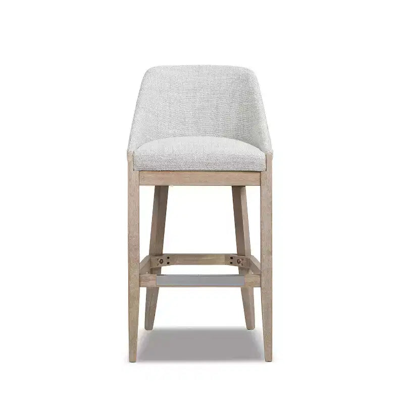 Sgabello da bancone imbottito Jennifer Taylor Home Newport 30.5 con schienale curvo stile costiero