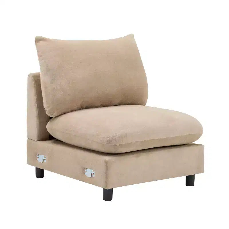 Set Divano Componibile Moderno Imbottito 5 Pezzi Christopher Knight Home Acker