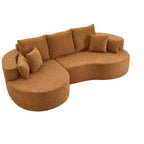 Christopher Knight Home Camilla Divano componibile curvo moderno a 3 posti da 106'' con 7 cuscini