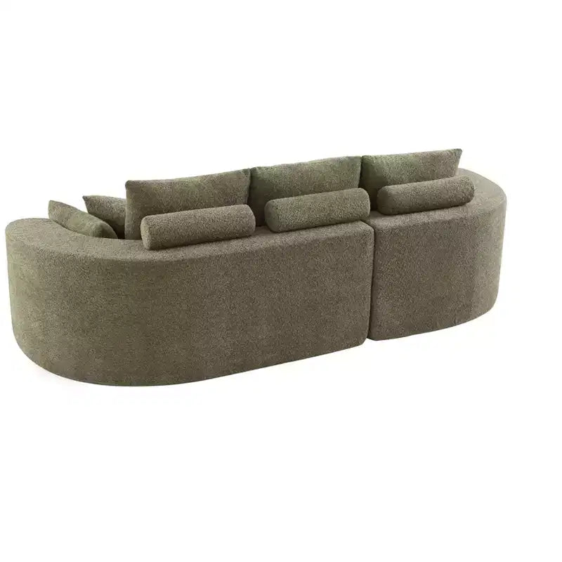 Christopher Knight Home Camilla Divano componibile curvo moderno a 3 posti da 106'' con 7 cuscini