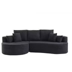 Christopher Knight Home Camilla Divano componibile curvo moderno a 3 posti da 106'' con 7 cuscini