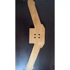 Supporto per casco, porta casco da moto - Mensola a muro in legno massiccio e ferro con gancio, massimo 40 kg per attrezzatura tattica/caschi da corsa