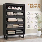 Comodino a 5 cassetti, cassettiera alta 128 cm, cassetti verticali autoportanti con contenitore, armadio in legno per soggiorno, corridoio, ingresso