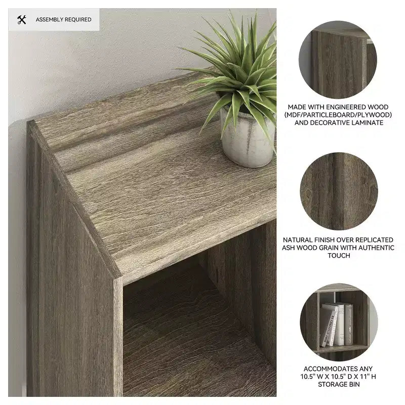 Signature Design by Ashley, Organizer salvaspazio a 9 cubi - Libreria aperta e versatile, espositore per l'organizzazione della casa moderna