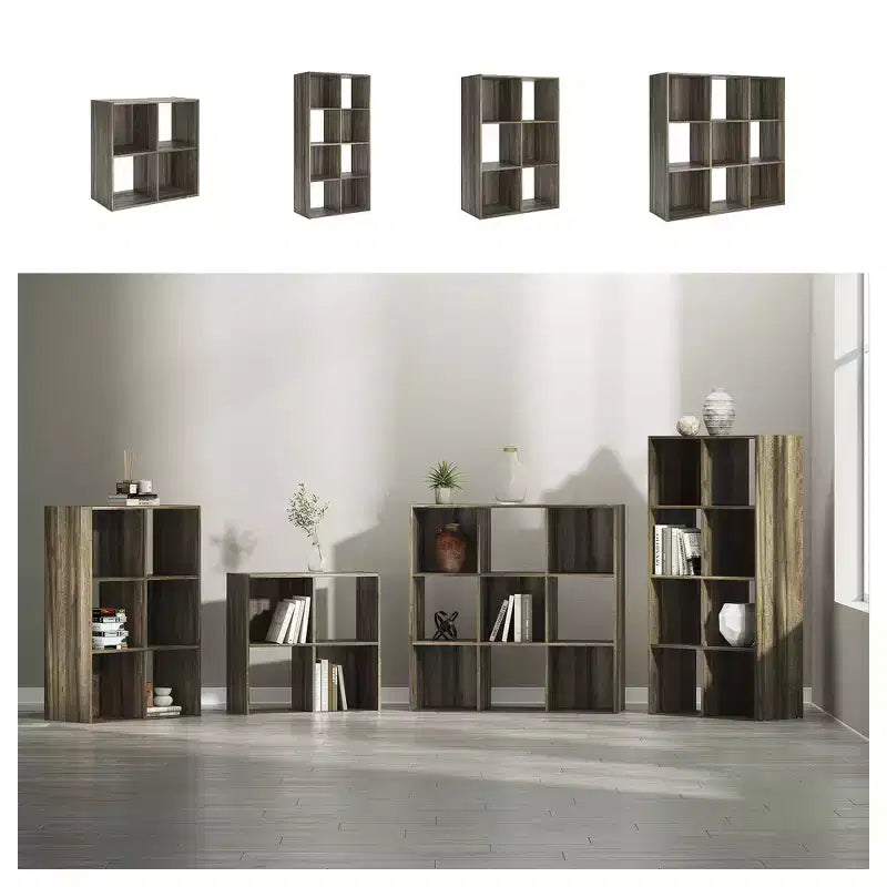 Signature Design by Ashley, Organizer salvaspazio a 9 cubi - Libreria aperta e versatile, espositore per l'organizzazione della casa moderna