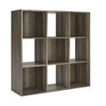Signature Design by Ashley 9 Cube Storage Organizer - Versatile Open Bookcase and Display Unit for Modern Home Organization