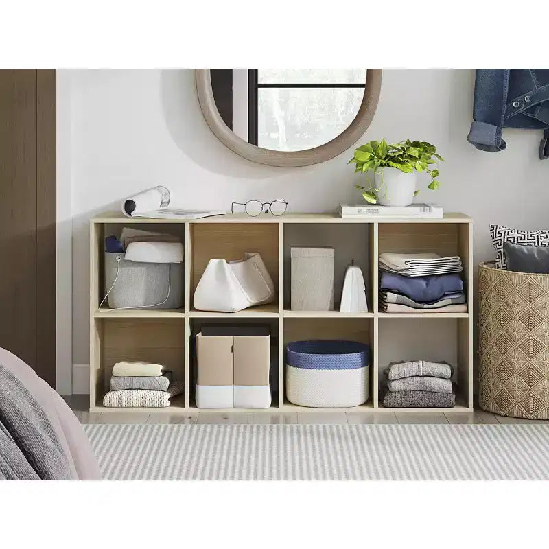 Signature Design by Ashley 8 Cube Storage Organizer - Versatile Libreria Aperta e Unità Espositiva per un'Organizzazione Domerna Moderna