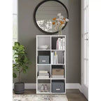 Signature Design by Ashley 8 Cube Storage Organizer - Versatile Libreria Aperta e Unità Espositiva per un'Organizzazione Domerna Moderna