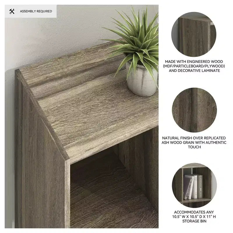 Signature Design by Ashley 8 Cube Storage Organizer - Versatile Libreria Aperta e Unità Espositiva per un'Organizzazione Domerna Moderna