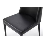 HomeStock Set di 4 sedie da pranzo da 91 cm in similpelle grigia, per un arredamento versatile e di tendenza