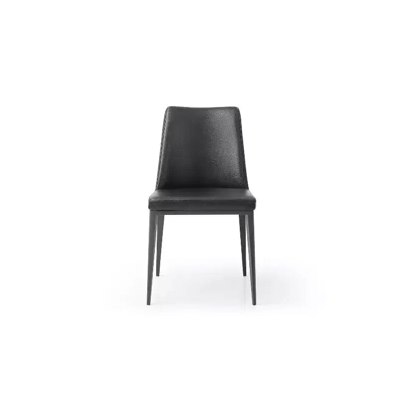 HomeStock Set di 4 sedie da pranzo da 91 cm in similpelle grigia, per un arredamento versatile e di tendenza