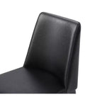 HomeStock Set di 4 sedie da pranzo da 91 cm in similpelle grigia, per un arredamento versatile e di tendenza