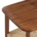 Tavolino in legno di acacia Alaterre Calais, castagno