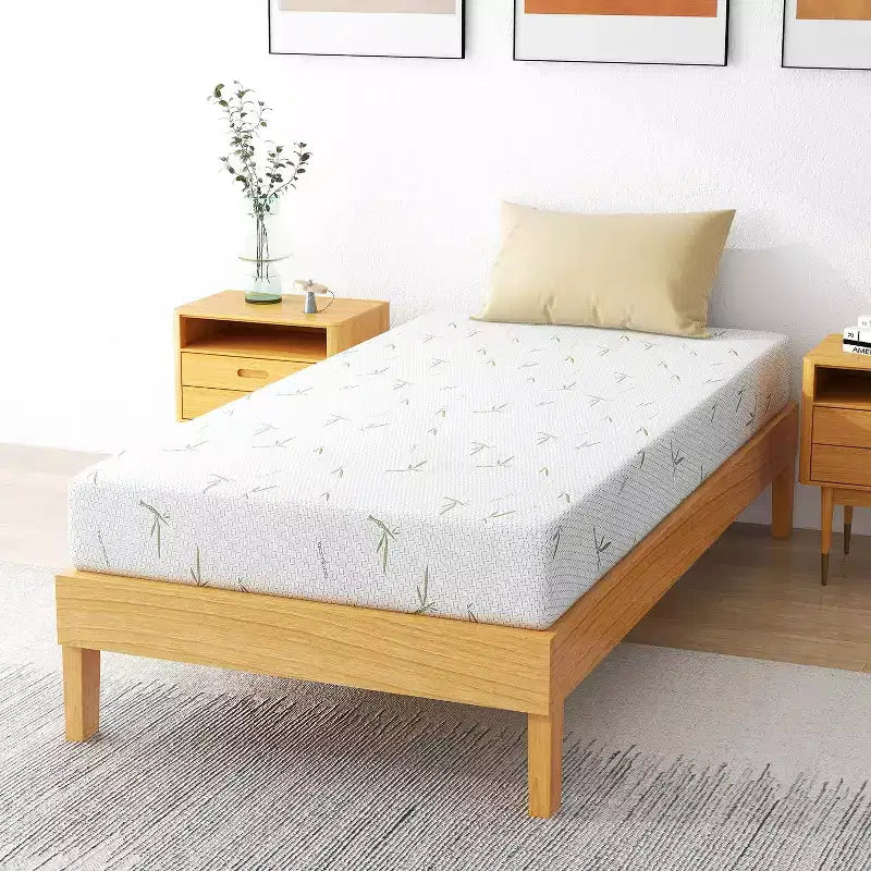 Materasso in memory foam a rigidità media da 8-10 pollici con tecnologia rinfrescante in gel, fodera rimovibile in bambù, certificato CertiPUR-US, materasso in scatola