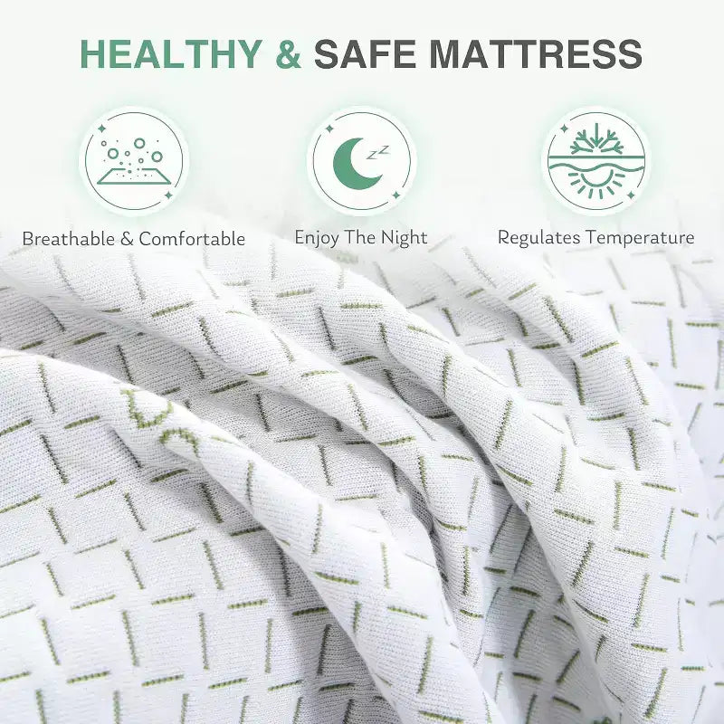 Materasso in memory foam da 8-10 pollici in scatola, schiuma gel medio-rigida con rivestimento rinfrescante in bambù, senza fibra di vetro, certificato CertiPUR-US