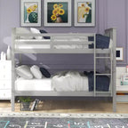 Letto a castello matrimoniale per bambini, struttura a castello matrimoniale con ringhiera per camera da letto o dormitorio