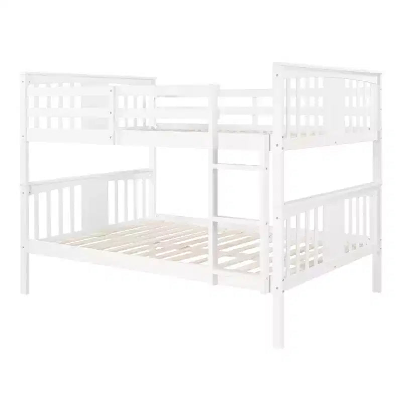 Letto a castello matrimoniale per bambini, struttura a castello matrimoniale con ringhiera per camera da letto o dormitorio