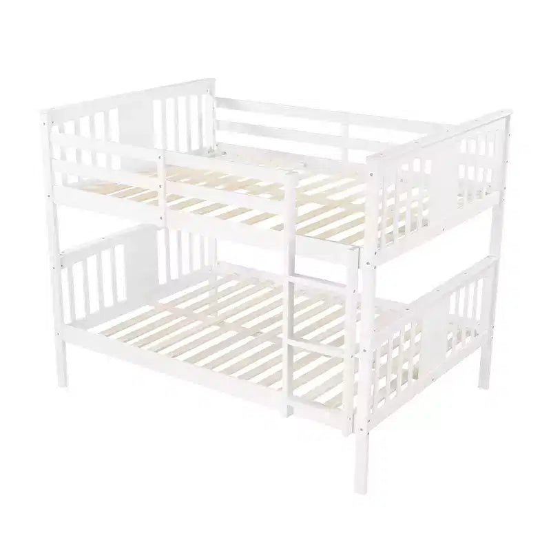 Letto a castello matrimoniale per bambini, struttura a castello matrimoniale con ringhiera per camera da letto o dormitorio