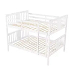 Letto a castello matrimoniale per bambini, struttura a castello matrimoniale con ringhiera per camera da letto o dormitorio