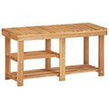 vidaXL Shoe Rack 35.4x12.5x18.1 Solid Acacia Wood