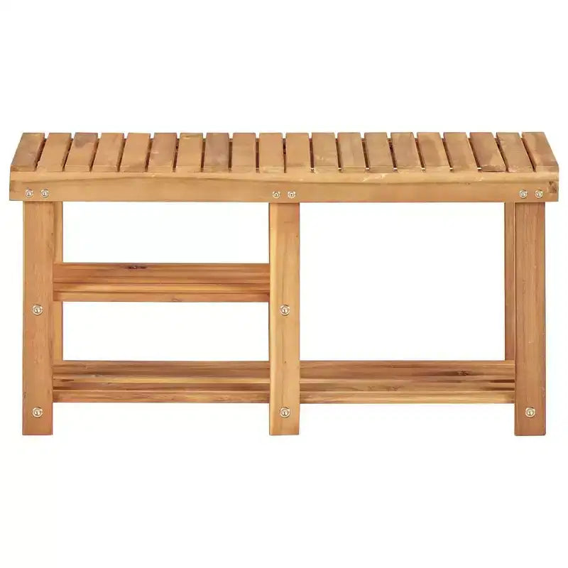 vidaXL Scarpiera 90x32x46 cm in Legno Massello di Acacia