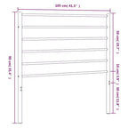 vidaXL Testiera in Metallo da 90 cm per Letti Singoli/Singoli XL, Testiera Durevole in Acciaio per Camera da Letto Moderna Minimalista, Montaggio Semplice, Bianca
