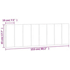 vidaXL Cuscino per testiera Hanko Grigio Scuro 60,2 Velluto