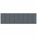 vidaXL Cuscino per testiera Hanko Grigio Scuro 60,2 Velluto