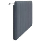 vidaXL Cuscino per testiera Hanko Grigio Scuro 60,2 Velluto